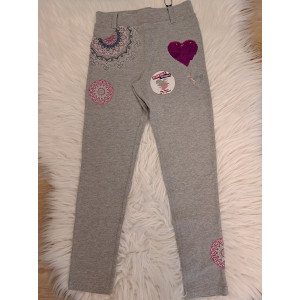 Desigual Kids Siglos Kislány Leggings Szürke